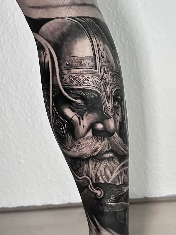Realismo black & grey en el brazo